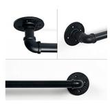 HouseAid 24 Inch Industrial Steel Pipe Towel Rack
