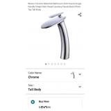 Wovier Chrome Waterfall Bathroom Sink