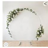 NEW White Round Metal Wedding Arch,Circle Balloon