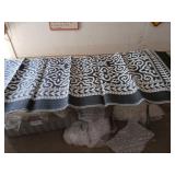 Portable outdoor rug with carrying case. 6