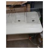 New  (4) Storage Containers no lids 10" x 8"