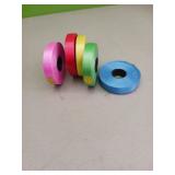 5 rolls of decorative ribbon