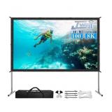 Projector Screen and Stand,JWSIT 100 inch Outdoor