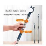 40" Retractable Long Pole with Hook for High