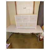 New...5 drawer Fabric Dresser 38" x 12" x 27"