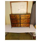 New...8 Drawer Fabric Dresser. 39" x 31" x 12"