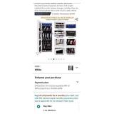 LVSOMT LED Mirror Jewelry Cabinet, Wall/Door