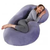 Pregnancy Pillow, 57 inches C Shaped, with Velour