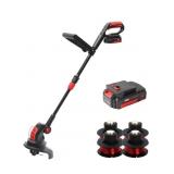 20V Cordless Electric 12 Inch Weed Eater, 8000