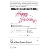 Happy Birthday neon sign