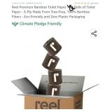 Reel Premium Bamboo Toilet Paper - 4 Rolls of