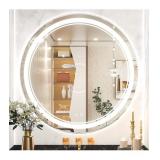 TETOTE 32 Inch Round Bathroom LED Vanity Mirror