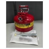 Justrite Safety Can.    2.5 gallon