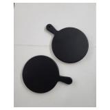 2- Acacia Serving Boards 16" x 12" - Black