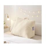 Dearfoams Sherpa Wedge Backrest Lounge Pillow,