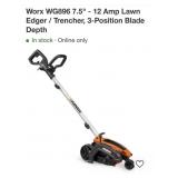 New Worx  7.5" - 12 Amp Lawn Edger / Trencher,