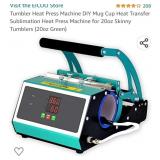 Tumbler Heat Press Machine DIY Mug Cup Heat