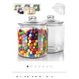 1 Gallon Glass Storage Jars Set of 2, Airtight