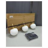 New 3 Light Bathroom Vanity Light, Black and Gold