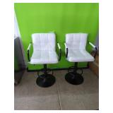 2 New Swivel Bar Stools Adjustable Height  Still
