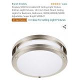 Drosbey 50W Dimmable LED Ceiling Light Fixture,