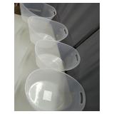 4 New Stackable Tubs 1.75 Gallon