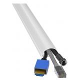 NEW 13.12ft Cord Hider Kit, White