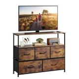 NEW Entertainment Center with Fabric Drawers, for