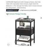 NEW ONE DRAWER NIGHTSTAND WITH USB  charging