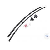 New... 60 inch curved shower rod  black