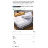 PERLECARE 3 Inch Gel Memory Foam Mattress Topper