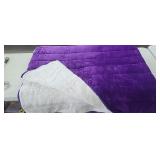 King Size Purple Sherpa Blanket *appears gently