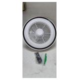20" LED Ceiling Fan w/ remote, White *tested &