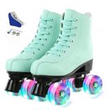 NEW Size 8 -Roller Skates High Top PU Leather