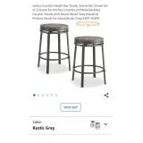 oulluo Counter Height Bar Stools, Swivel Bar