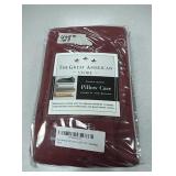 New set king size burgundy pillow cases