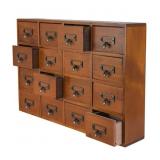NEW 16 Drawer Apothecary Cabinet, Herb Storage