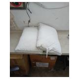 (2) King Size Feather & Down  Pillows  20" x 36"