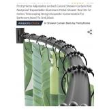 New Curved Shower Curtain. 38"- 72"