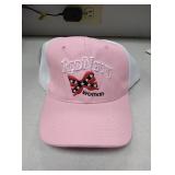 New redneck woman pink/white hat