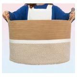 NEW Large Cotton Rope Woven Basket