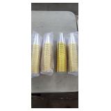NEW 100 ct Gold Rimmed Plastic Cups 14 Oz