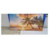 Large Landscape Sunset Wall Art, 20" x 40"