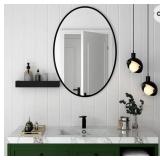 New Black Oval Mirror,24"X 35"Wall-Mounted
