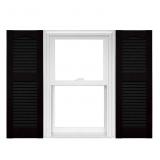 NEW Open Louver Vinyl Shutters (1 Pair) - 14.5" x