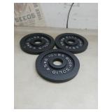 30 pounds  of steel  weights