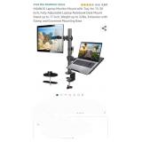 HUANUO Laptop Monitor Mount with Tray for 13-30