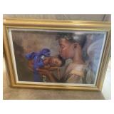 Guardian angel holding baby boy photo 42"x30"