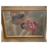 Guardian angel holding baby girl photo 42"x30"