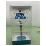 Happy birthday wine glass
